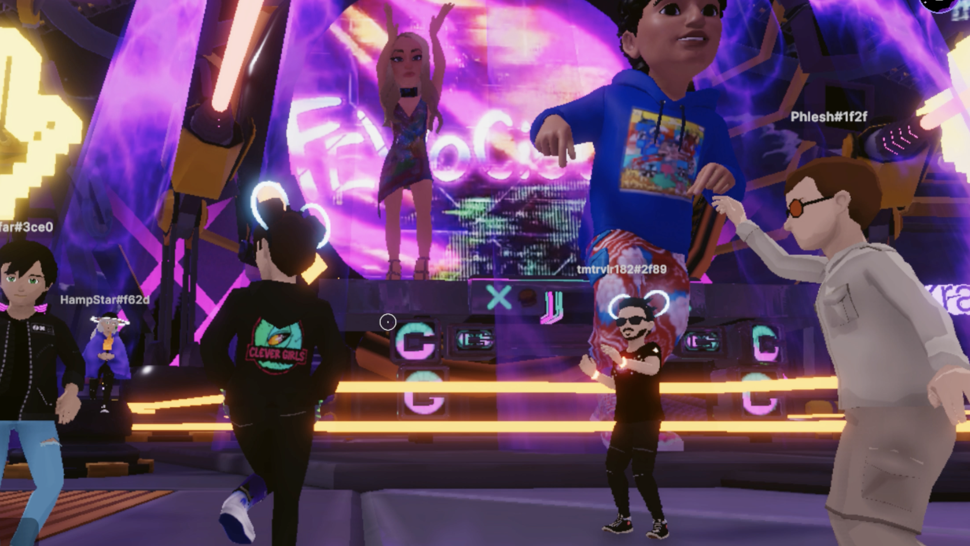 Ejemplo de concierto en el metaverso de decentraland