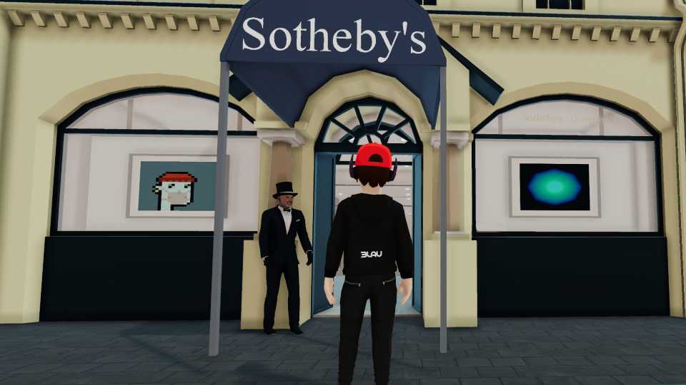 Negocio de casas de subastas en el metaverso decentraland