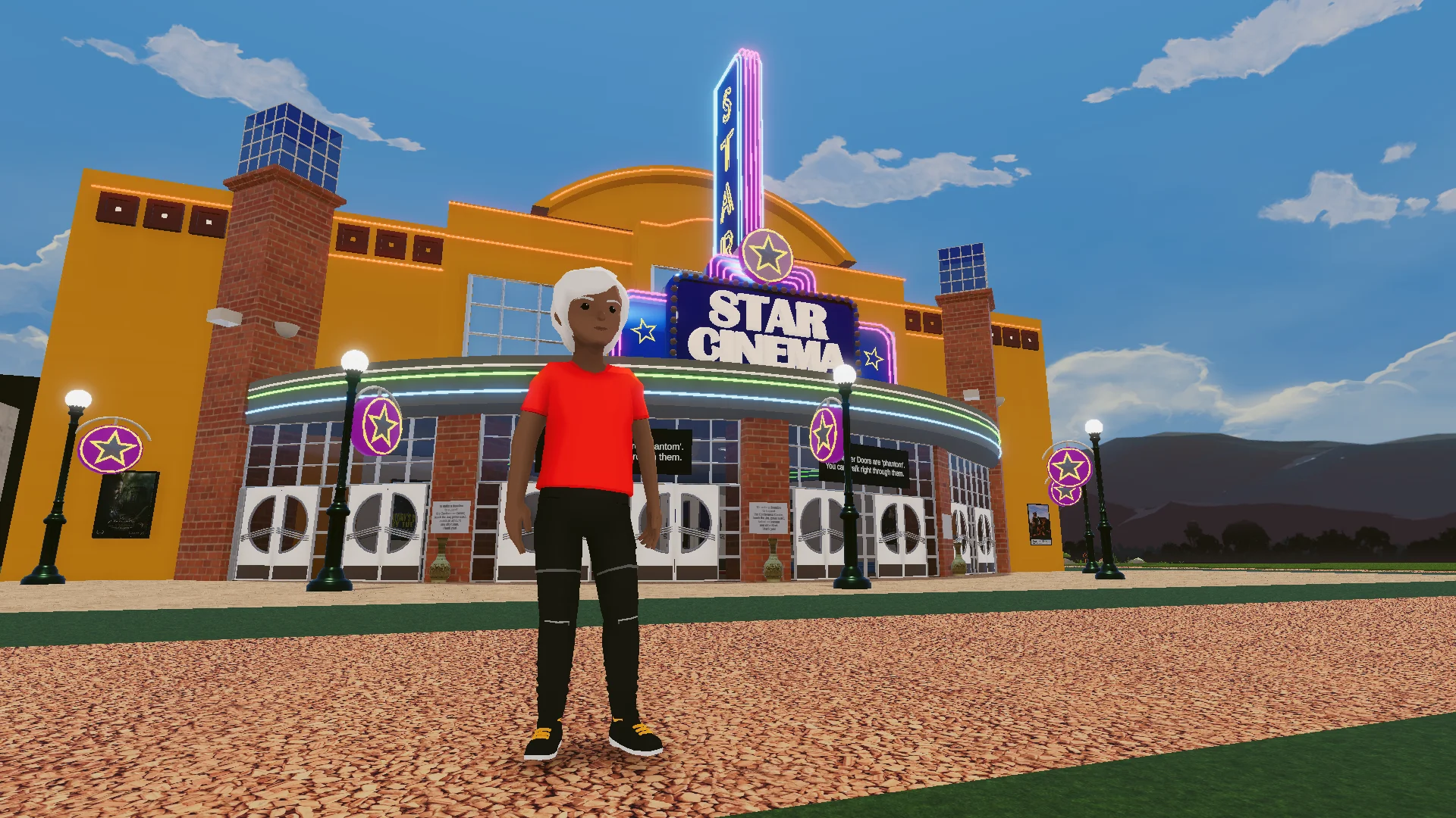 Negocio de salas de cine en el metaverso decentraland