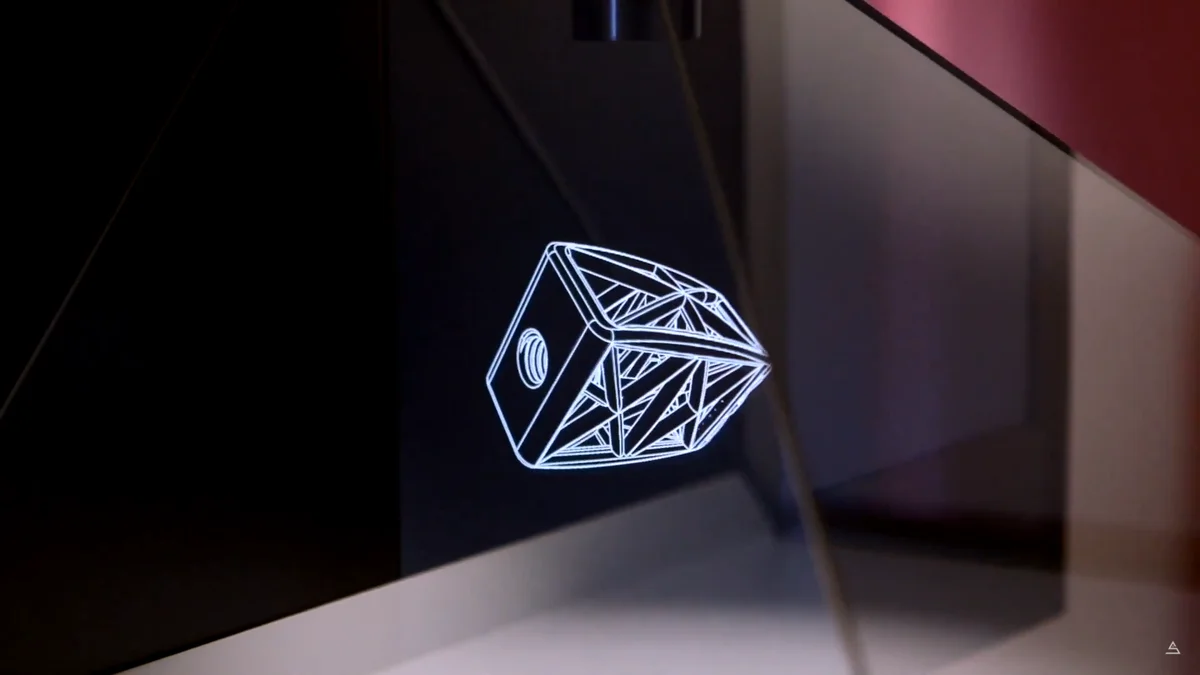 Ejemplo de uso de un holograma para crear un glorificador de producto innovador en el sector retail