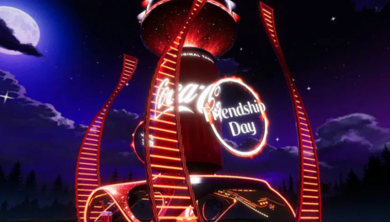 First introduction of Coca-Cola in the Metaverse by creating this virtual environment in Decentraland