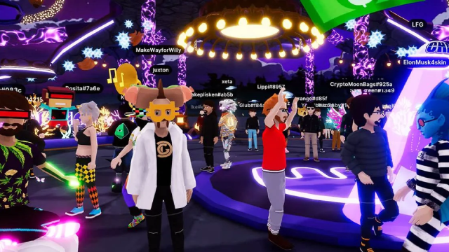 avatares interactuando metaverso decentraland