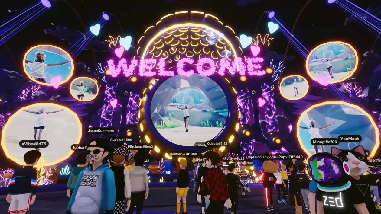 disco party metaverse decentraland