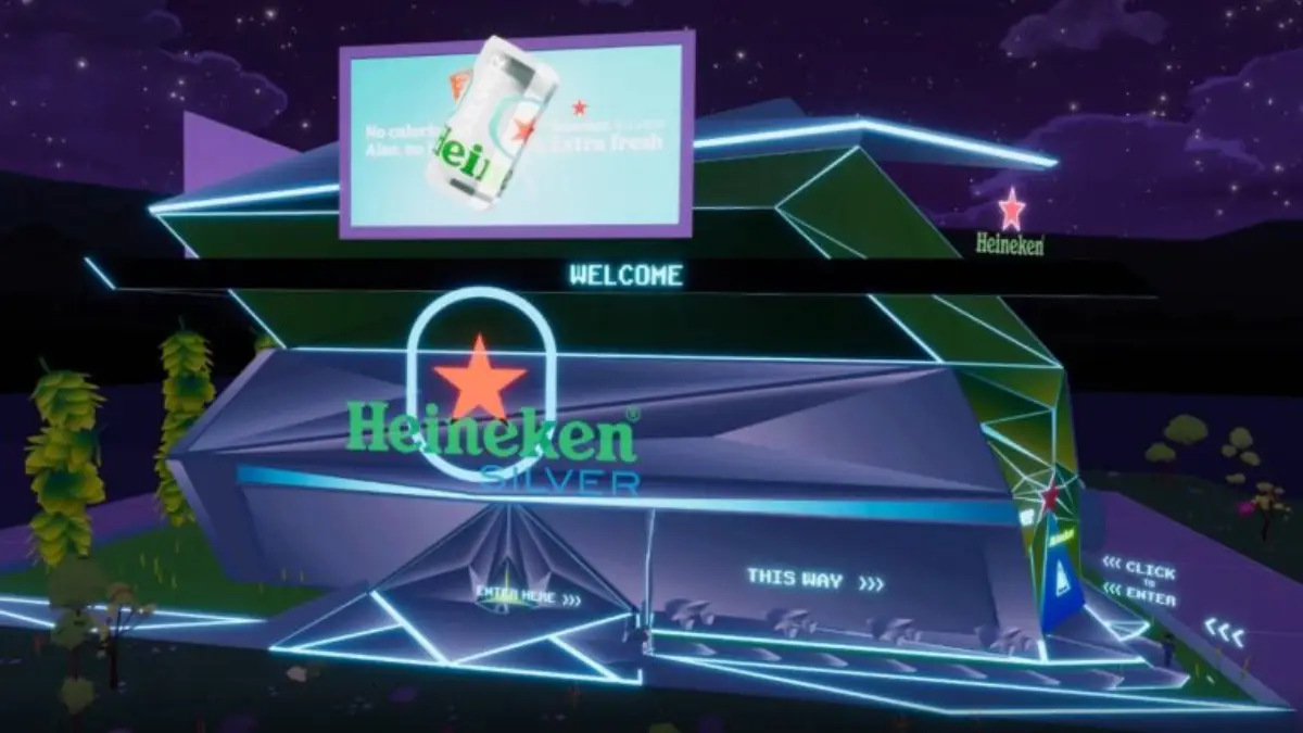 F&aacute;brica Heineken en el Entorno virtual 3D Decentraland