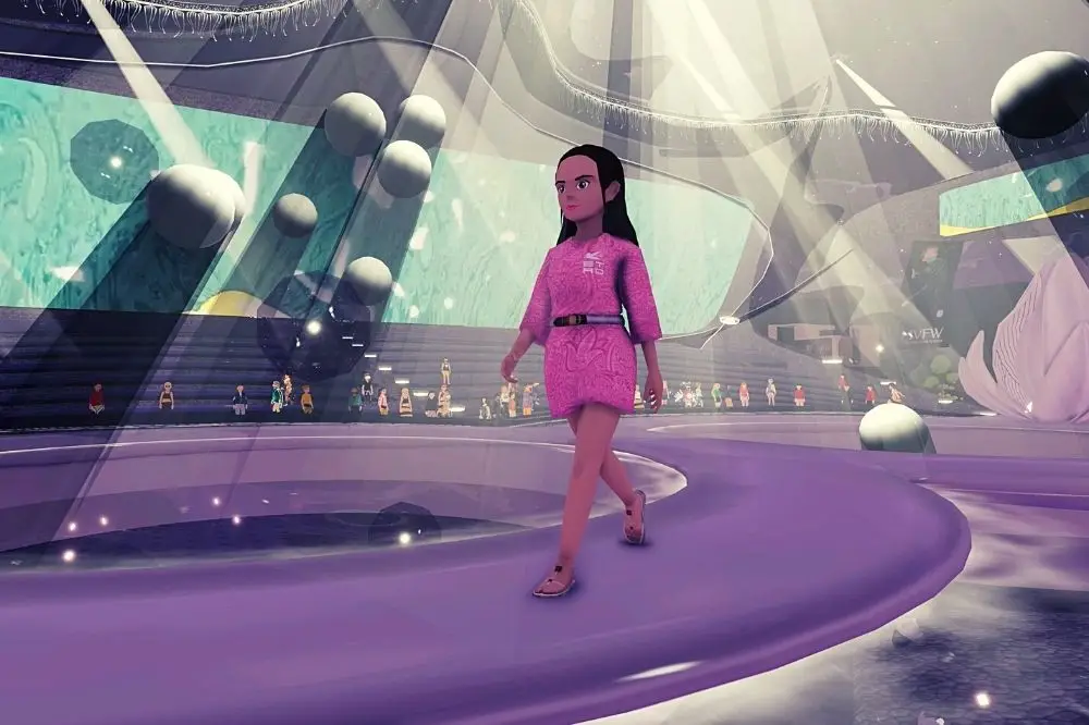 Metaverse Fashion Week Decentraland Pasarela