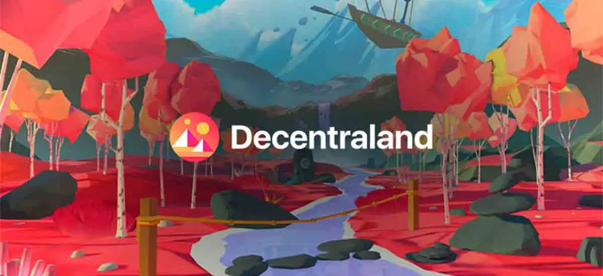 Decentraland fondo entrono virtual