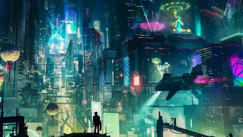 Entorno Virtual Ciudad con Persona Metaverso 