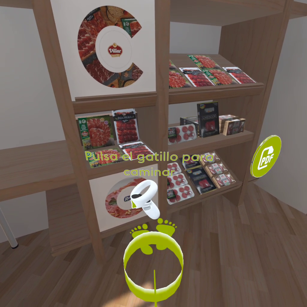 scaffale ambiente virtuale cibo 