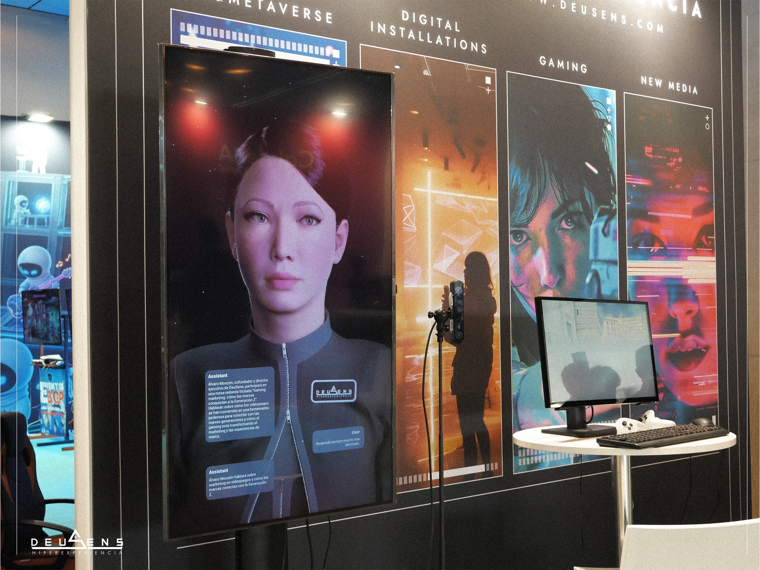 Team di DeuSens allo stand durante il The Wave Tech Congress 2026