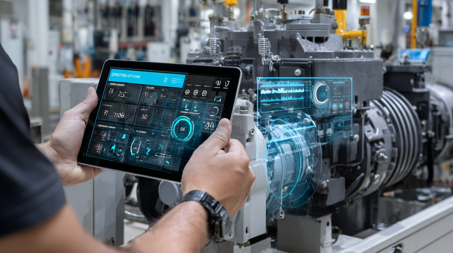 Uso de una tablet con realidad aumentada en una planta industrial