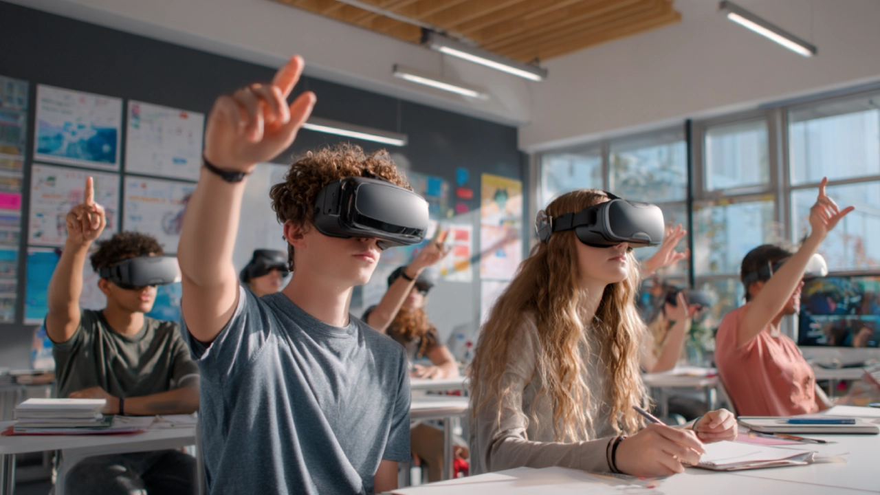 Profesional médico utilizando gafas de realidad virtual para visualizar organos humanos de forma virtual en un entorno 3D