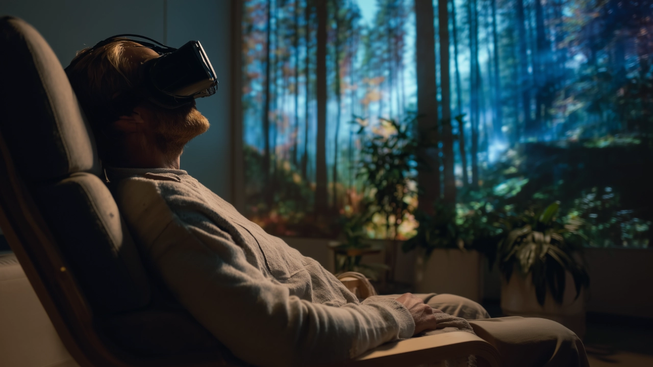 Uso de gafas de Realidad Virtual en terapia para pacientes médicos