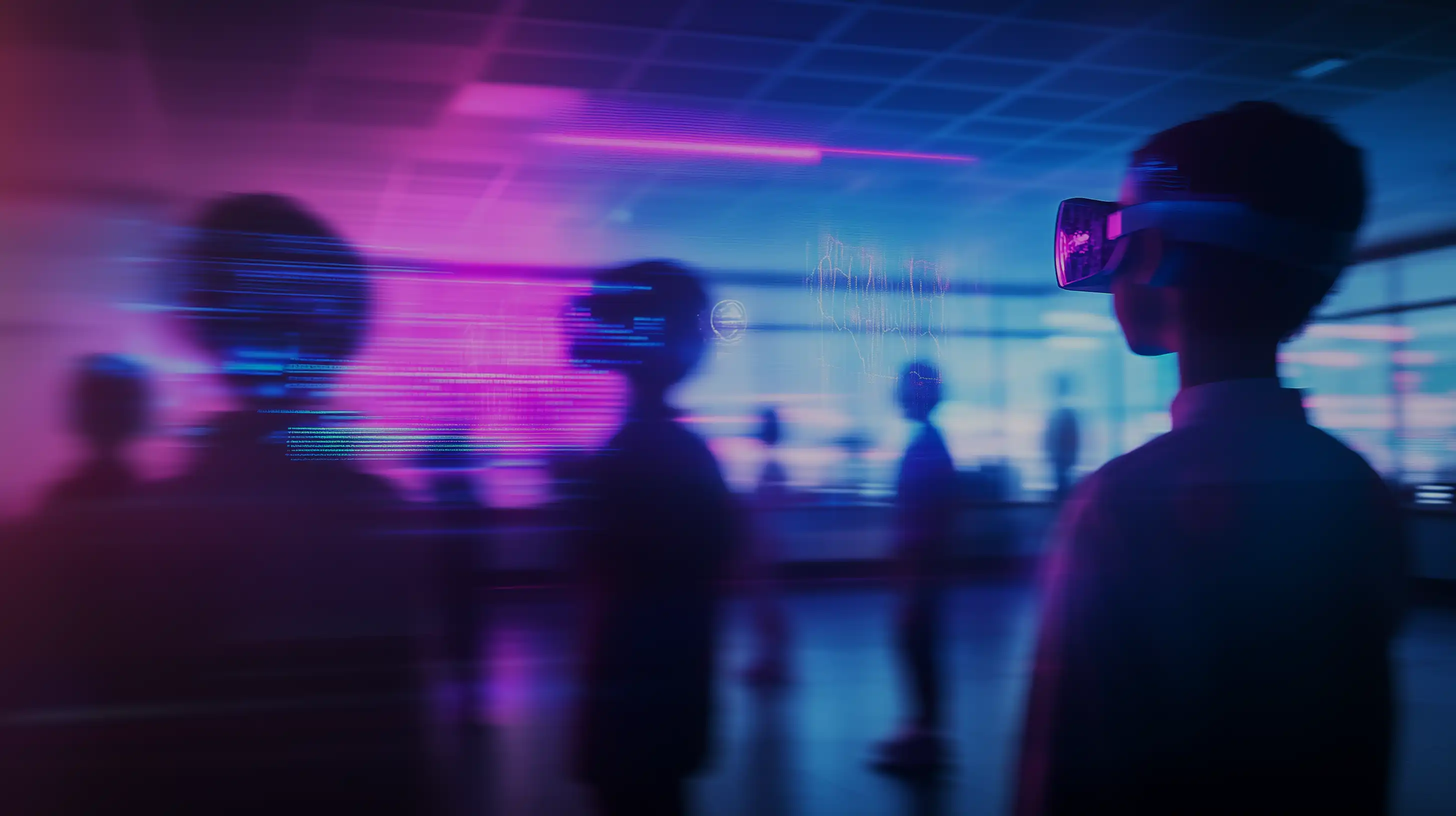 Estudiantes utilizando gafas de realidad virtual en el aula para aprovechar nuevas formas de aprendizaje utilizando la tecnología y la innovación